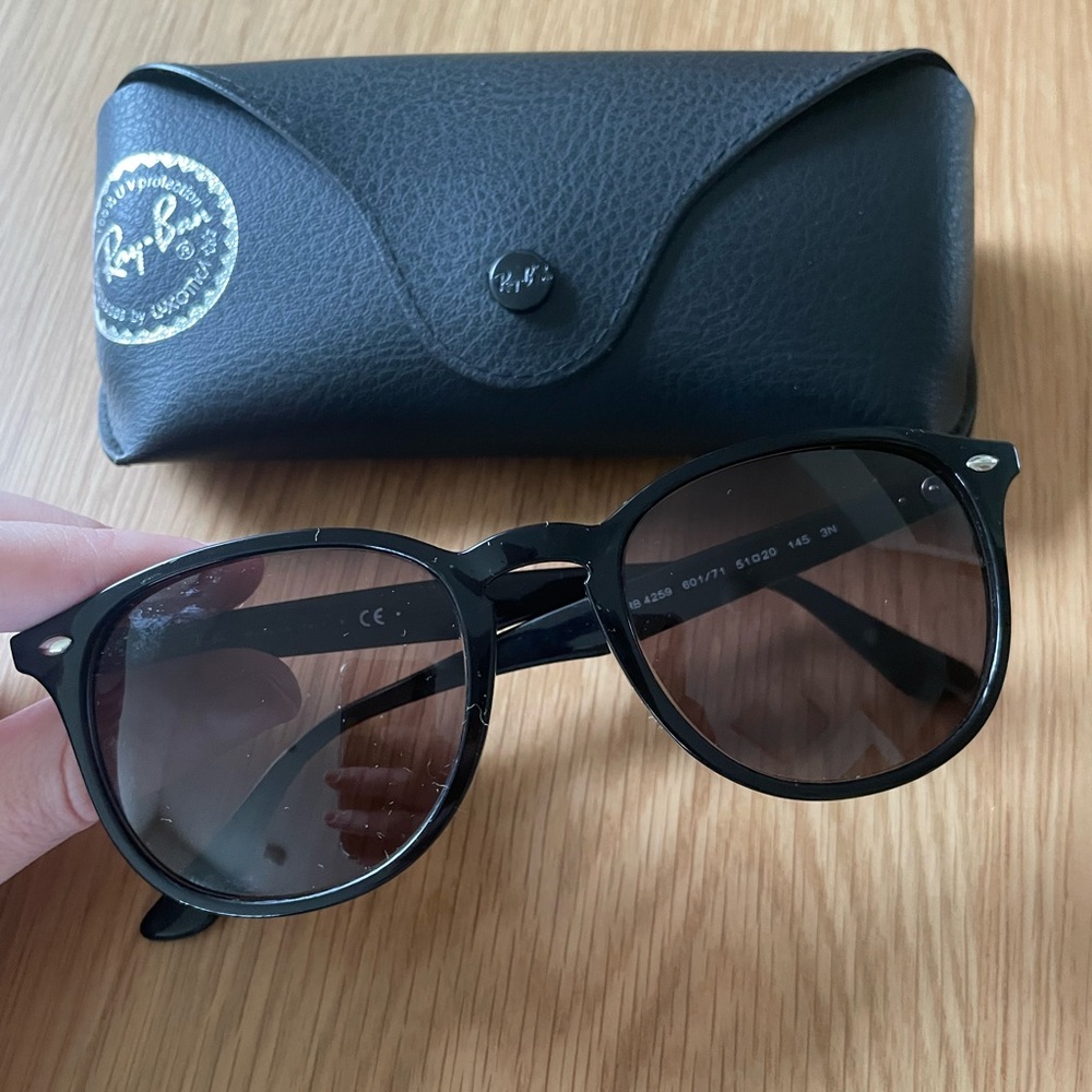 Ray-Ban Erika Classic Black Sunglasses with Case